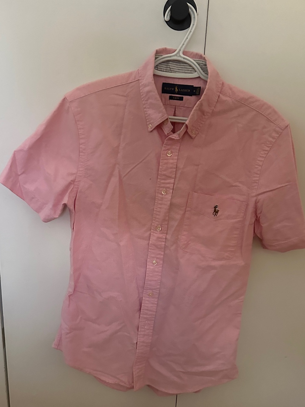 Ralph Lauren Pink Short-Sleeve Button-Down Shirt